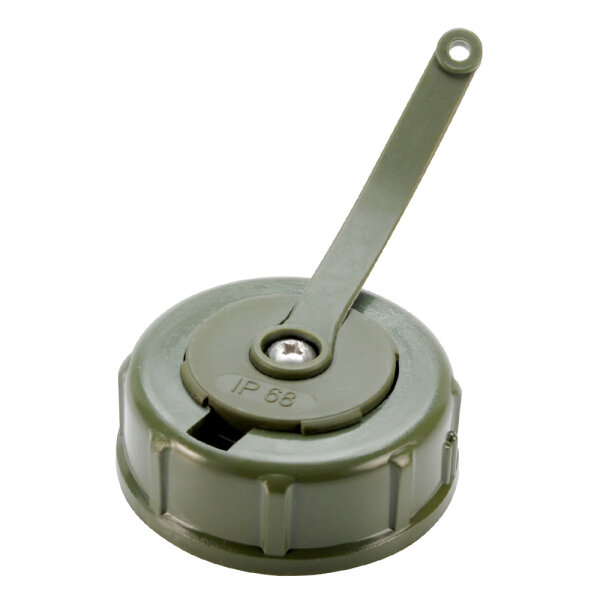 Ersatzdeckel IP68 bronzegrün für 16A 3pol. Aggregat Schukoanbausteckdose