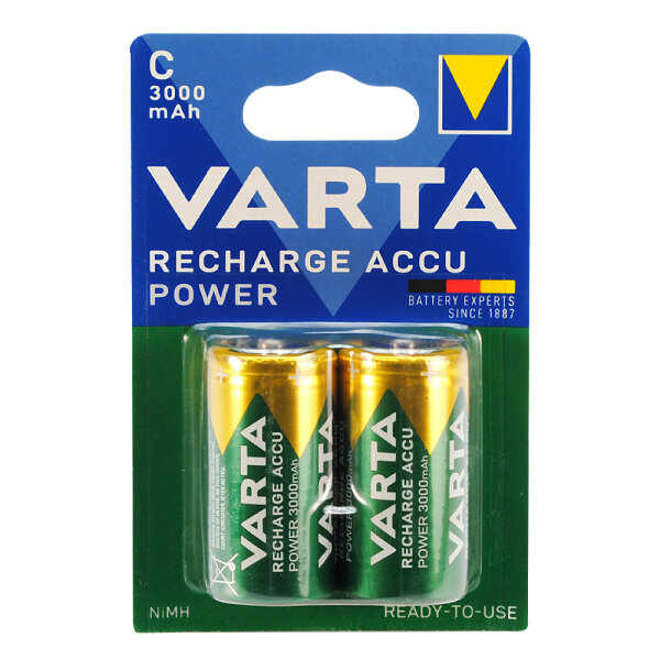 VARTA Recharge Accu Power C Baby Ni-MH 1,2V 3000mAh 2er-Blister