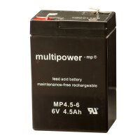 MULTIPOWER Standardtyp MP4.5-6 6V 4,5Ah AGM Versorgungsbatterie