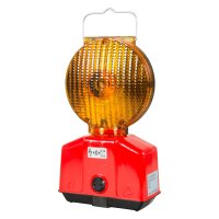 HORIZONT Optima-Blitz LED einseitig, gelb, innenliegender Schalter (Bedienung mit Secura-Schlüssel), Batterieversion