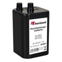 HORIZONT Blockbatterie 6V 7Ah IEC 4 R 25
